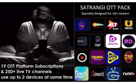 SOLID SATRANGI MONTHLY PACK: 19 OTT apps and over 250 live channels in one app!